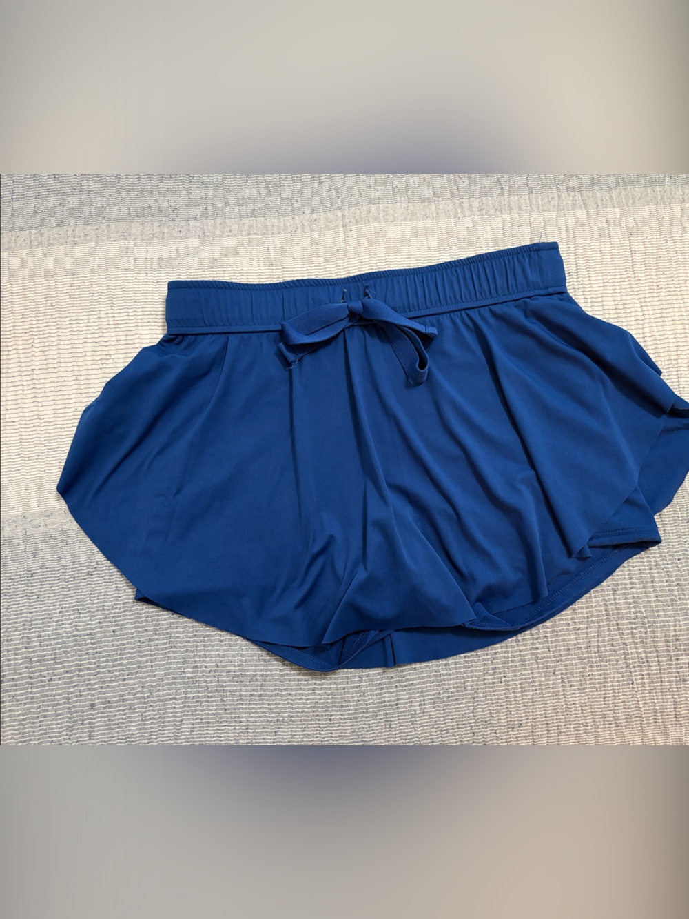 Zenana - Women’s Blue Athletic Skort Shorts with Elastic Waist
